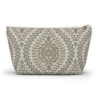 Mumbai Lace Accessory Pouch w T-bottom in Brown